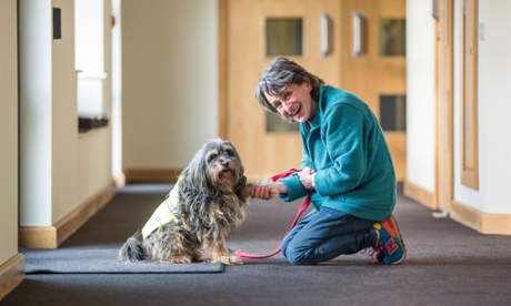 Marion Janner, founder of Starwards, and her dog Buddy at Harrison House in Grimsby. Marion takes Buddy to interact with patients on the wards to make the mental health service more fun and homely