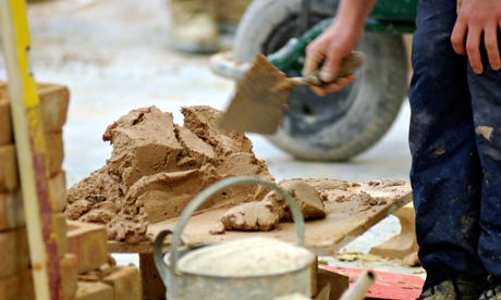 Apprentice on a London building site: not all apprentices are young, and that's no bad thing. Photog