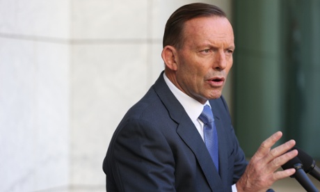 The Prime Minister Tony Abbott at a press conference in Parliament House in Canberra this morning Monday 1st December 2014.