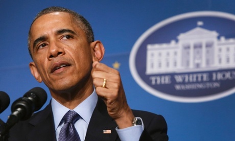 Obama at the White House.