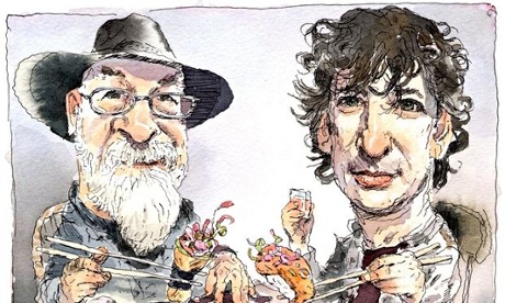 Terry Pratchett and Neil Gaiman