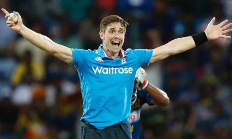 England's Chris Woakes appeals, though not to everyone etc and so on.