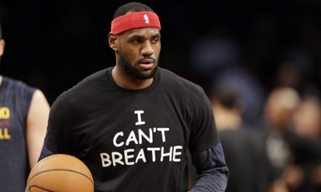 Cleveland Cavaliers' LeBron James warms up wearing a 