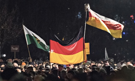 An anti-Islamisation demonstration in Dresden this week