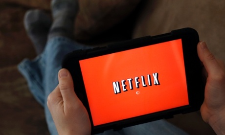 Netflix on a tablet