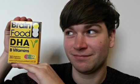 Lawrence with his tasty brain food