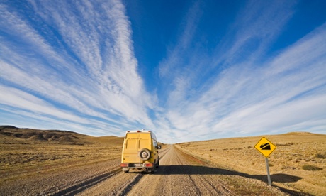 Camper on the road Ruta 40