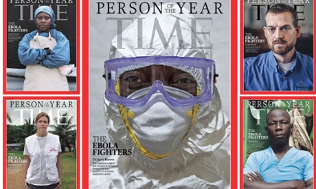 Ebola medical workers were named Time's person of the year for 2014.