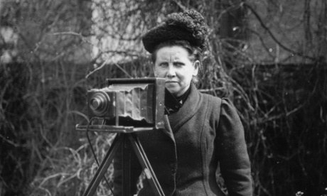 Portrait of Christina Broom taken by her daughter Winifred Broom, prior to the funeral of King Edward VII, London, 1910.