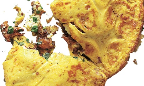 Yotam Ottolenghi's wild mushroom, urfa chilli and feta omelette