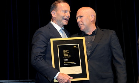 Tony Abbott and Richard Flanagan
