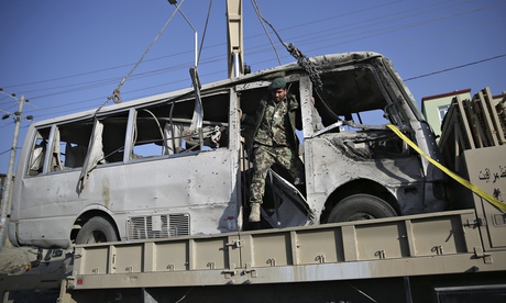 Suicide bomb attack in Kabul, Afghanistan