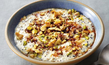 Yotam Ottolenghi's oat and quinoa porridge with date syrup and lime