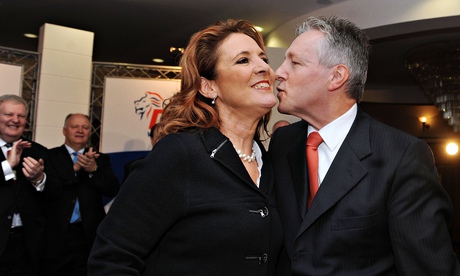 Peter Robinson with his wife Iris