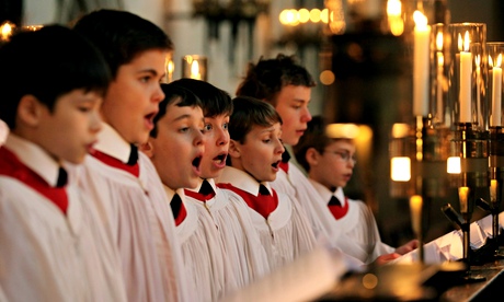 Kings College Choir Rehearse 'A Festival of Nine Lessons and Carols'
