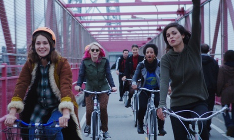 Characters peddle their message in Free The Nipple.