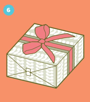How to wrap a present: 6