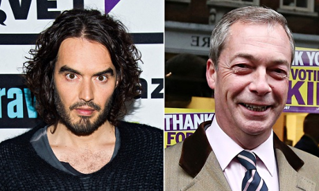Russell Brand and Nigel Farage are both on Question Time tonight