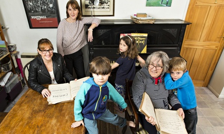 Rebecca Hardy with her family