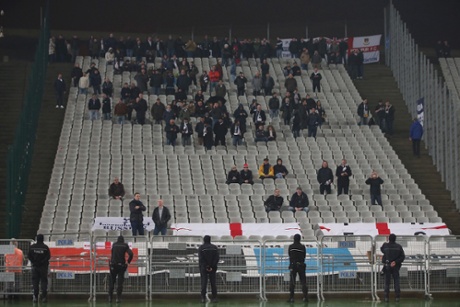 The Tottenham faithful before the match.