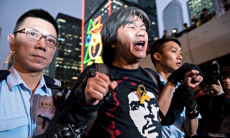 Hong Kong police arrest pro-democracy activist and legislator Leung Kwok-Hung, known as 'Long Hair'