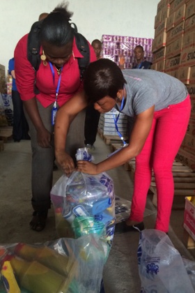 Supplies are packed up.