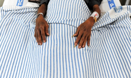 A patient with tuberculosis at a hospital in Jakarta, Indonesia.