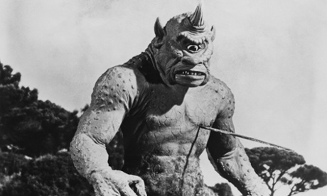 Victim of an onomatopoeic blinding: the Cyclops from Ray Harryhausen's The 7th Voyage of Sinbad', 1958.