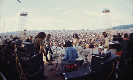 Jefferson Airplane Playing at Woodstock