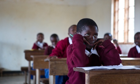 Children sat in a classroom
