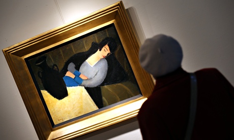 Sleeping lady with black vase