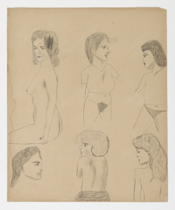 Jockum NordströmBig sister2014Graphite on paperCourtesy David Zwirner, New York/LondonFrom Jockum Nordström: For the insects and the hounds, at David Zwirner