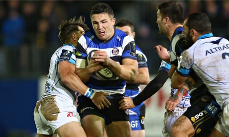Sam Burgess in action for Bath