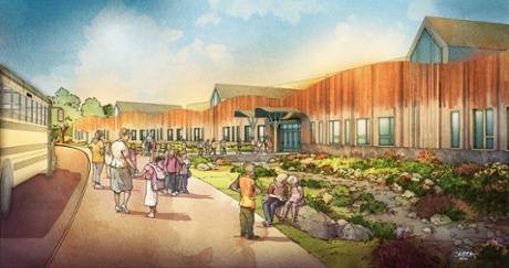 Sandy Hook school main entry