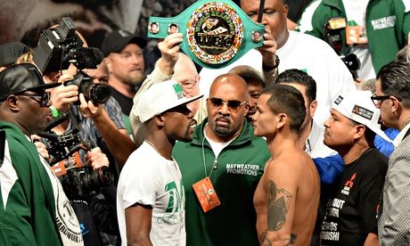 Boxing: Mayweather vs Maidana 2-Weigh-ins
