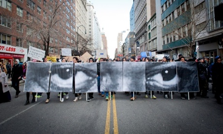 Eric Garner eyes signs