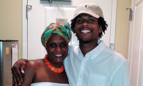 Tressa Sherrod with her son, John Crawford.