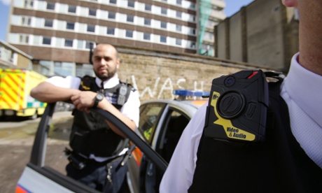 Met police officers are trialling body-worn video  cameras in London.