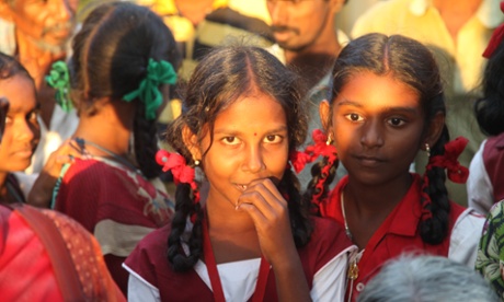 Young girls in Tamil Nadu
