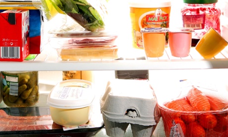 Food in a fridge