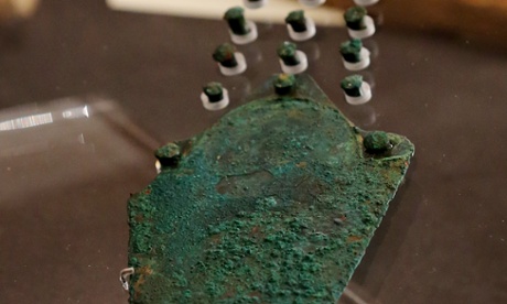 A view of the bronze dagger found with the skeleton known as Racton Man.