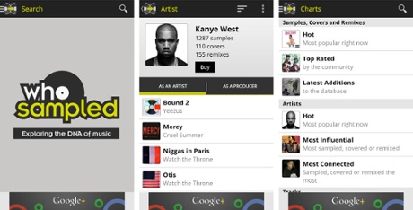 WhoSampled for Android.