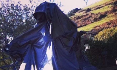 A homemade grim reaper