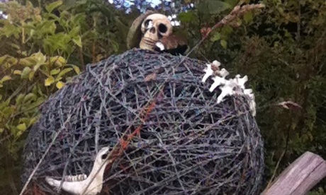 Skulls and wire on Dartmoor