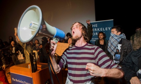Protesters at Berkeley.