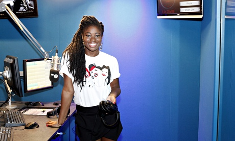 Clara Amfo in the BBC studio.