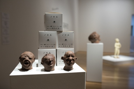 Part of the Artes Mundi exhibition with Martens's chocolate sculptures in Cardiff. 