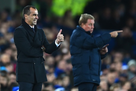 Everton manager Roberto Martinez seems to be happy with how things are going.