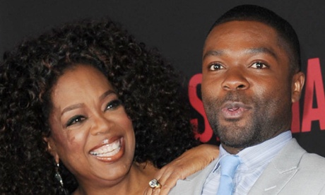 David Oyelowo with Oprah Winfrey at the Selma premiere in New York.