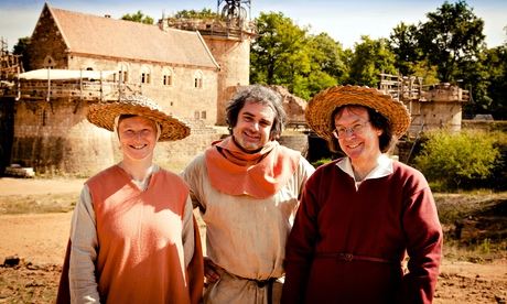 Job done … Secrets Of The Castle With Ruth, Peter And Tom. Photograph: Jeny Turner/BBC/Lion Televisi